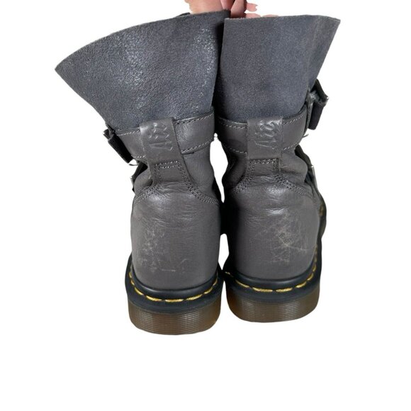 Dr Martens Kristy Gray Slouch Size US 5 Leather/Suede Boots - Picture 6 of 16